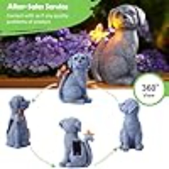 Nacome Solar Dog Outdoor Statues for Garden - Picture 4 of 8